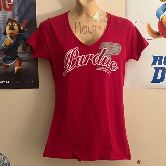 Champion Brand Pink and Gray Purdue University T-Shirt Size Small NEW NWOT - Picture 5 of 5